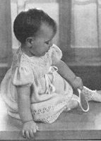 vintage baby dress for layette 1940s