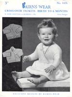 vintage baby knitting pattern 1940s