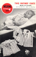 vintage baby matinee jacket knitting pattern 1940s