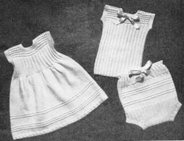 vintage baby knitting pattern for 1940s undies