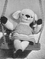 vintage little lamb toy knitting pattern