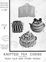 vintage tea cosy knitting pattern from 1920s
