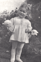 vintage baby out door set knitting pattern 1940s
