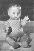 baby boy set knitting pattern from 1960s