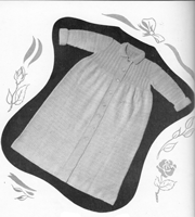 vintage baby carry coat knitting pattern from1 940s