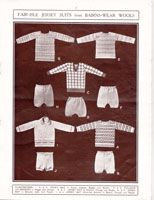 vintage boys suits with fair isle jumper 1920s