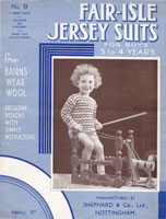 vintage boys suits 1920s knitting pattern