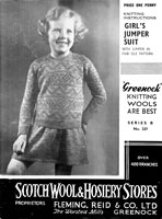 vintage child fair isle knitting pattern 1920s