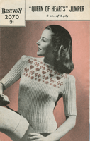 vintage rair isle ladies knitting pattern