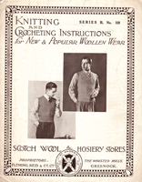 vintage mans jumper knitting pattern 1930s