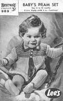 vintage baby pram set 1940s