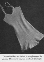 vintage knitting pattern for ladies camiknickers 1940s