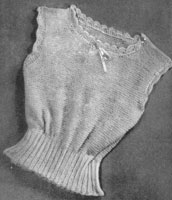 vintage knitting pattern for ladies spencer or vest