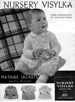 vintage baby knitting pattern from late 1930s for baby coats