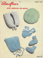 vintage angora beret kitten hood and pixie hood knitting pattern from 1950s
