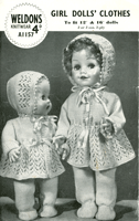 weldons 1157 vintage doll knitting pattern