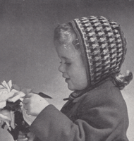 vintage fair ilsle bonnet knitting apttern 1946