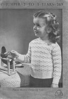 vintage fair isle childs jumper 1940s