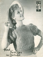 vintage ladis knitting pattern 1940