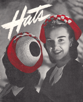 vintage ladies hat crochet pattern from the usa 1945