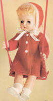 vintage doll coat and bonnet knitting pattern 