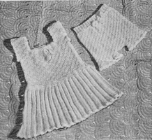 vintage petticoat and knickers knitting pattern 1940s