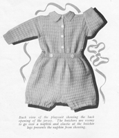 vintage play suit knitting pattern 1940s
