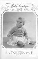 baby cardigan knittion gpattern 1940s