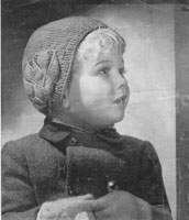 vintage hat knitting pattern for child