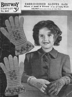vintage childs hat and gloves knitting patterns