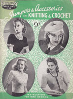 vintage ladies knitting crochet patterns 1940s