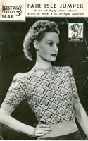 ladies vintage fiar isle knitting patterns