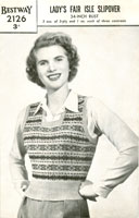 ladies vintage fair isle knitting patterns