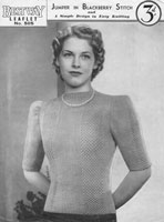 vintage ladies jumper knitting patterns 1930s