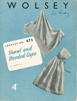 vintage knitting pattern for shawl and cape