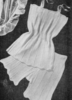 vintage ladies knickers and vest knitting pattern from 1951