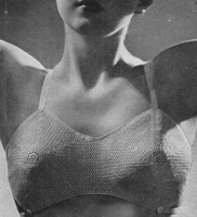 vintage crochet bra pattern from 1947