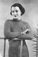 vintage ladies knitting pattern from 1936 to fit 34 inch bust in angora