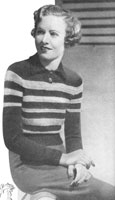 vintage ladies jumper knitting pattern to fit 35 inch bust from 1936