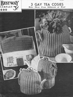 vintage ta cosy knitting pattern 1930s
