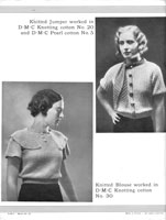 vintage 1920s cotton jumper knitting patterns