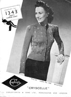 vintage ladies twinset knitting pattern 1930s copley1362