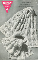 vintage knitting pattern scarf
