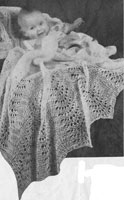vintage knitting pattern for baby shawl