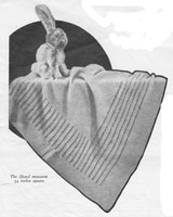 vintage knitting pattern for baby shawl 1920