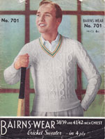 mens cricket jumper 1940s