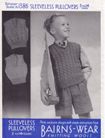 vintage boys sleeveless pullovers tanktops 1940s