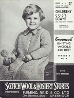 vintage childs dressing gown knitting pattern 1920s