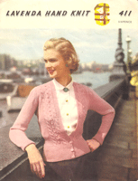 Lovely vintage knitting pattern for ladies cardigan