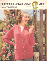 Great vintage ladies jacket knitting pattern
